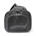 Load image into Gallery viewer, Mr. Peanut's Gold Series Mini Expandable V3.0 Pet Carrier, black with mesh front panel, air travel approved.