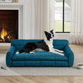 Load image into Gallery viewer, Soft and Comfortable Pet Bed for Big and Oversized Dogs - Dark Blue by HouseOfZazla