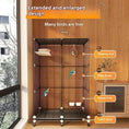 Carica l'immagine nel visualizzatore della galleria, Large rolling bird cage with perches, feeding bowls and removable tray on wheels; For Animals, With Love.