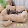 Gallery viewerに画像を読み込む, Cozy Cat Sofa Bed with Plush Pillow Indoor Non Slip Bottom Supportive Soft Backrest Design by Pet Zen