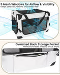 Charger l'image dans la visionneuse de la galerie, Large Cat Carrier for 2 Cats Soft Sided Travel Crate Up to 55lbs by Wags & Whiskers Pet Supply