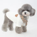 Load image into Gallery viewer, Dog clothes summer thin section small dog in a stylish polo shirt with a plaid collar and a cute design.