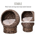 Cargar la imagen en la vista de la galería, Supplier construction graphic for The Cresselle Elevated Cat Bed, with basket and base close-ups and an unverified stability claim.