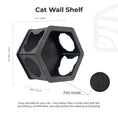 Charger l'image dans la visionneuse de la galerie, Wall Mount Cat Shelf Black by Enjoy The Wood B2B; compact cat perch and shelf.
