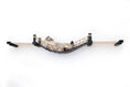 Charger l'image dans la visionneuse de la galerie, Double Cat Hammock and Climbing Bridge Combo by Catastrophic Creations with light wood planks and rope netting