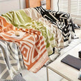 Load image into Gallery viewer, Bohemian-Style Chenille Couch Cover by topspet, extra-long, dog-scratch resistant, multicolor geometric throws on sofa.