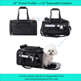 Bild in Galerie-Betrachter laden, Mr. Peanut's Gold Series Expandable V3.0 Pet Carrier, black, air-travel approved; expandable from 10–12 inches.