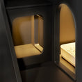 Bild in Galerie-Betrachter laden, hidden cat litter box enclosure interior design showing concealed litter box for stylish pet care.