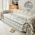 Load image into Gallery viewer, Premium chaise lounge couch cover, waterproof, extra large 180x300, beige and gray geometric pattern