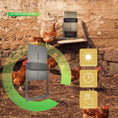 Load image into Gallery viewer, Farmight Automatic Chicken Coop Door, aluminum; two doors shown with light, timer, and manual mode icons