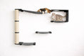 Charger l'image dans la visionneuse de la galerie, The Climb Condo Cat Wall Climbing System, dark gray platforms with natural sisal post; two cats on upper level.