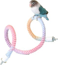 Load image into Gallery viewer, Aurora Featherz Gradient Bird Rope Perch Stand For Cage Accessories by Sell My Stuff