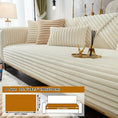Load image into Gallery viewer, Luxurious Rabbit Fur Sofa Slipcover by topspet in light grey; non-slip, 4-seat sofa cover.