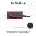 Load image into Gallery viewer, Cat wall climbing steps by Enjoy The Wood B2B; wooden, felt-covered cat steps.