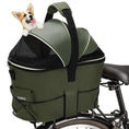 Carica l'immagine nel visualizzatore della galleria, Rangi Rear Mounted Pet Bike Basket Large Canvas Bicycle Carrier For Small Dogs And Cats Safe by Pet Zen