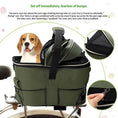 Carica l'immagine nel visualizzatore della galleria, Rangi Rear Mounted Pet Bike Basket Large Canvas Bicycle Carrier For Small Dogs And Cats Safe by Pet Zen
