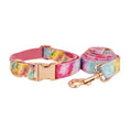 Bild in Galerie-Betrachter laden, Premium Dreamy Rainbow Print Set Complete Three Piece Dog Harness Collar Leash Collection by DDPaws