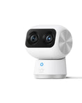 Bild in Galerie-Betrachter laden, eufy Security Indoor Cam S350Dual Cameras4K UHD Resolution Security Camera with 8× Zoom and 360° PTZHuman/Pet AIIdeal for Baby Monitor/Pet Camera/Home SecurityDual-Band Wi-Fi 6Plug in (Renewed) - from For Animals, With Love