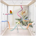 Load image into Gallery viewer, Aurora Featherz Gradient Bird Rope Perch Stand For Cage Accessories by Sell My Stuff