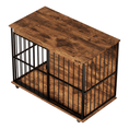 Charger l'image dans la visionneuse de la galerie, Sangria Beech large wooden dog crate furniture with removable tray and secure doors