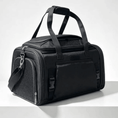 Load image into Gallery viewer, Mr. Peanut's Gold Series Mini Expandable V3.0 Pet Carrier, black air-travel approved carrier with dual handles