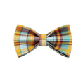 Load image into Gallery viewer, Autumn Blue Plaid Custom No Pull Dog Harness Collar Leash Bow Tie Set With Waste Bag Holder by DDPaws