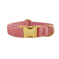 Load image into Gallery viewer, Pink Velvet Dog Harness And Leash Set Personalized Soft Durable Fit by DDPaws