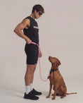 Cargar la imagen en la vista de la galería, Runners Neon Pink Hands-Free Dog Leash 6FT Reflective Walking Strap by Runner's Athletics
