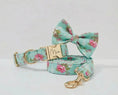 Load image into Gallery viewer, Blue Blossom Floral Harness Lead Set 3 Piece Kit With Removable Bow by DDPaws