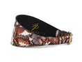Gallery viewerに画像を読み込む, Butterfly Print Italian Leather 3" Wide Collar by Allysa Payne Beverly Hills