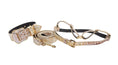Charger l'image dans la visionneuse de la galerie, Bella Pet Italian Leather Croc Harness Set With Swarovski Crystals by Allysa Payne Beverly Hills