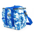 Load image into Gallery viewer, Jeffers Expression Deluxe Horse Grooming Bag with adjustable strap, blue and white toile pattern