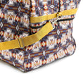Load image into Gallery viewer, Jeffers Expression Equestrian nylon gear bag duffel with yellow strap and bold geometric print.