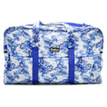 Load image into Gallery viewer, Jeffers Expression Equestrian nylon gear bag in blue toile pattern with dual carry handles