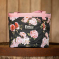 Load image into Gallery viewer, Jeffers Expressions horse grooming tote with pink handles and floral print.
