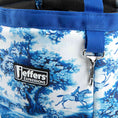 Load image into Gallery viewer, Jeffers Expressions horse grooming tote in blue-and-white pattern with blue handles