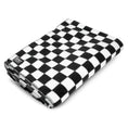 Load image into Gallery viewer, Jeffers Expression Oversized Fleece Throw Blanket, black and white checkered pattern