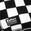 Load image into Gallery viewer, Jeffers Expression Oversized Fleece Throw Blanket in black and white plaid with Jeffers Equine label