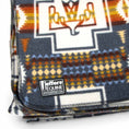 Load image into Gallery viewer, Jeffers Expression Oversized Fleece Throw Blanket in navy with geometric southwestern print