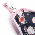 Bild in Galerie-Betrachter laden, Jeffers Expression Top Loading Hay Bag, 600 Denier, pink floral print with metal hardware.
