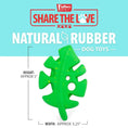 Load image into Gallery viewer, Jeffers Leaf Shaped Natural Rubber Dog Chew Toy with Dental Benefits and Vanilla Scent for Medium Chewers
