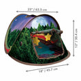 Load image into Gallery viewer, KONG Play Spaces Glamping Tent for cats; forest-print dome cat toy by Jeffers