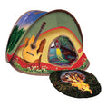 Load image into Gallery viewer, KONG Play Spaces Glamping Tent for cats, vibrant camp-themed print