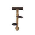 Load image into Gallery viewer, Enjoy The Wood Medium Cat Tree Modern Dark Walnut Felt Upholstered by Enjoy The Wood