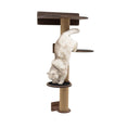 Load image into Gallery viewer, Enjoy The Wood Medium Cat Tree Modern Dark Walnut Felt Upholstered by Enjoy The Wood