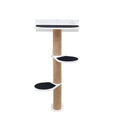Load image into Gallery viewer, Enjoy The Wood Medium Cat Tree White Modern Indoor Felt Lounge Tower by Enjoy The Wood