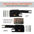 Bild in Galerie-Betrachter laden, NeoAlly 3-in-1 front leg dog splint brace pair with rigid and spring inserts and reflective straps left and right black