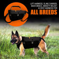 Load image into Gallery viewer, NeoAlly 5-in-1 Sturdy Dog Lift Harness Full Body Support, black, Neoallypets, shown on a German Shepherd.