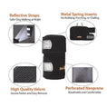 Load image into Gallery viewer, Neoallypets NeoAlly Dog Front Leg Brace pair with reflective straps, metal spring inserts, perforated neoprene