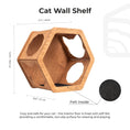 Cargar la imagen en la vista de la galería, OakHaven Premium Solid Wood Wall Mounted Cat Shelf For Active Cats by Enjoy The Wood